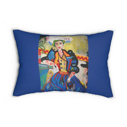A Mulher by Amadeo de Souza-Carosa Spun Polyester Lumbar Pillow