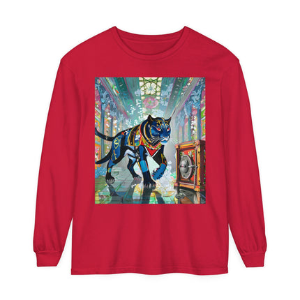 Cyber Panther's Hunt Long Sleeve T-Shirt