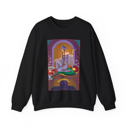 February & Amethyst (from the Gem Series) by Sofia Chiostri Heavy Blend™ Crewneck Sweatshirt