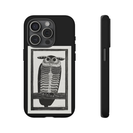 Horned Owl by Samuel Jessurun de Mesquita Phone Cases