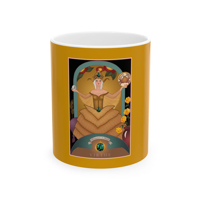 June & Pearl, Alexandrite (from the Gem Series) by Sofia Chiostri Ceramic Mug 11oz