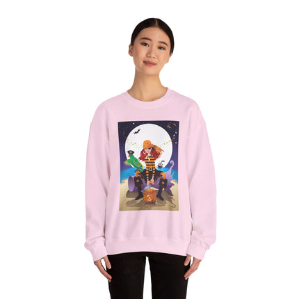 Moonlit Pirate Halloween Unisex Heavy Blend™ Crewneck Sweatshirt