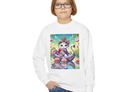 Geisha Kitten’s River Voyage Youth Crewneck Sweatshirt