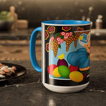 Blooms and Chicks Colorful Mugs (11oz, 15oz)