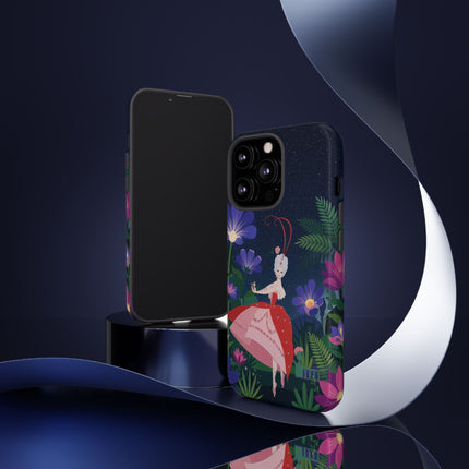 🌺✨ The Lady Of The Starlit Enchanted Garden Phone Case – Art Deco Floral Fantasy
