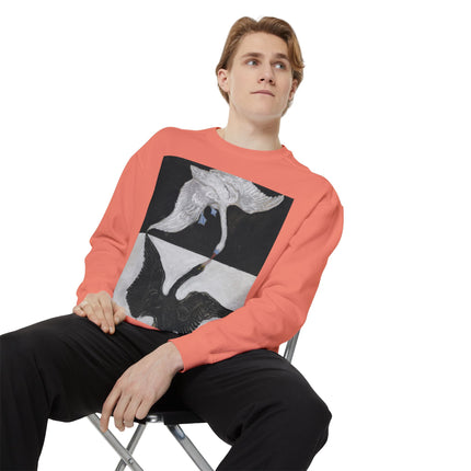 The Swan by Hilma af Klint Garment-Dyed Sweatshirt