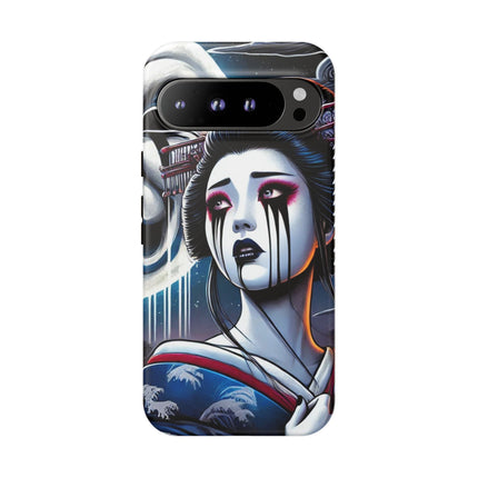 Geisha’s Black Ink Tears Phone Cases