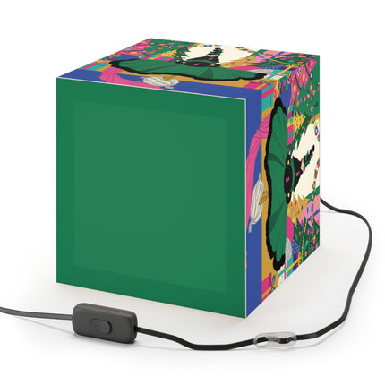 🎄🎁 The Emerald Christmas Belle Light Cube Lamp – Colorful Holiday Fashion Fantasy