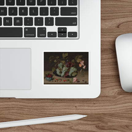 Still-life with Grapes, Flowers, & Berries by Isaak Soreau Die-Cut Stickers (5 Sizes)