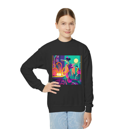 Dance of the Skeleton Ballerinas Youth Crewneck Sweatshirt