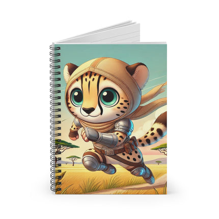 Swift Cheetah Spiral Notebook - Ruled Line