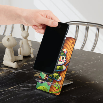 Stealthy Stripes Mobile Display Stand for Smartphones