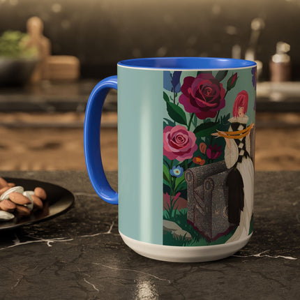 The Lady Of The Garden Tea Colorful Mugs – Art Deco Floral Elegance