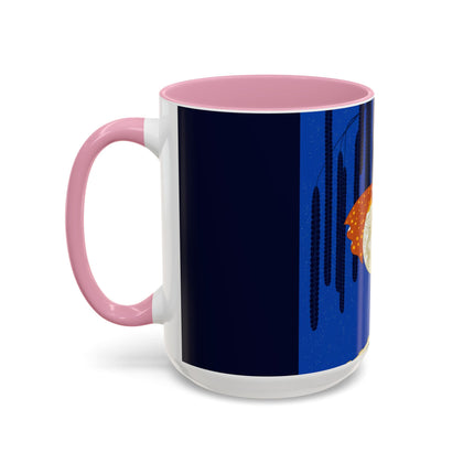 Celestial Melody Colorful Mug (11oz, 15oz) – Musical Grace, Starlit Beauty & Art Deco Elegance