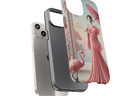 Petals, Porcelain, and Flamingos Phone Cases