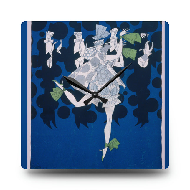 Where Is My Boy Tonight? by Ralph Barton Acrylic Wall Clock