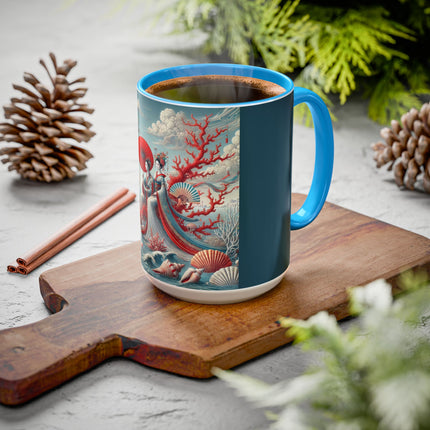 Ladies by the Quiet Sea Colorful Mugs (11oz, 15oz)