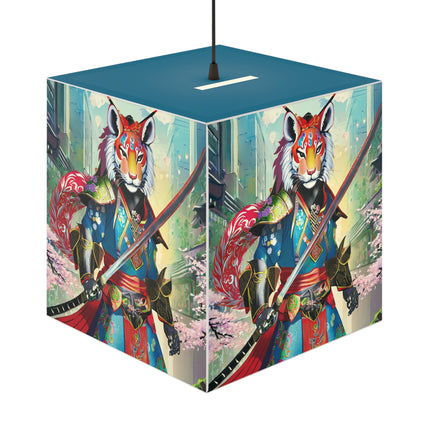 Cyberpunk Samurai Light Cube Lamp