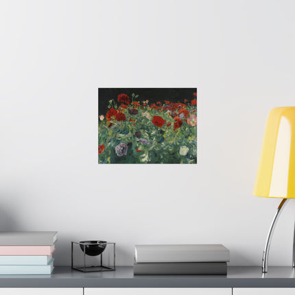 Poppies (A Study of Poppies for Carnation, Lily, Lily, Rose) by John Singer Sargent Matte Horizontal Posters