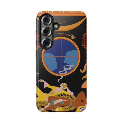 Art Deco Lounge Phone Case – Opulent Smoke & Timeless Glamour