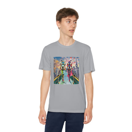 Cyber Punk Robot Models Youth Competitor Tee
