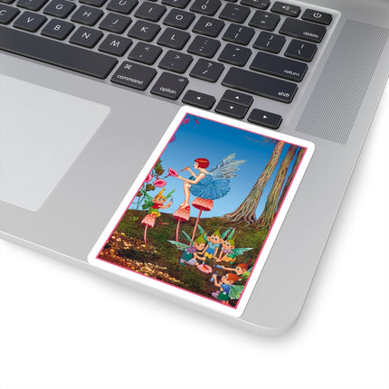Periwinkle Painting the Petals Ida Outhwaite Kiss-Cut Stickers (4 Sizes)