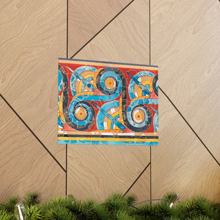 Reproduction of S-Spiral Frieze by Emile Gilliéron Premium Matte Horizontal Poster