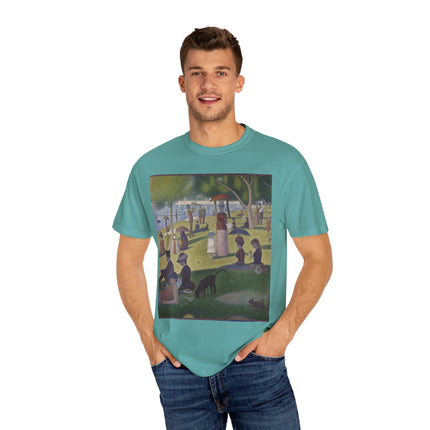 A Sunday on La Grande Jatte by Georges Seurat Unisex Garment-Dyed T-shirt