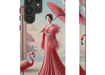 Petals, Porcelain, and Flamingos Phone Cases