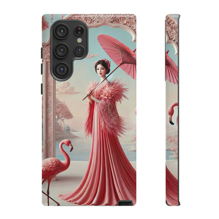Petals, Porcelain, and Flamingos Phone Cases