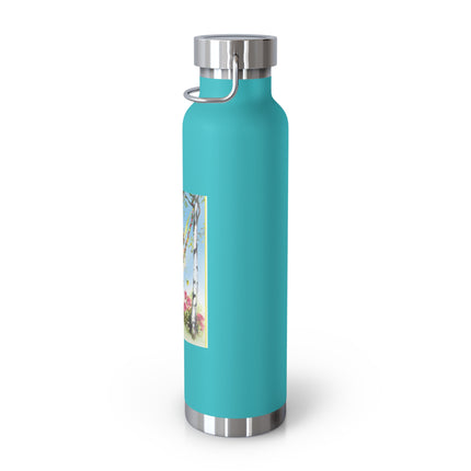 Spring Fairy's Floral Swing Copper Vacuum Insulated Bottle, 22 oz