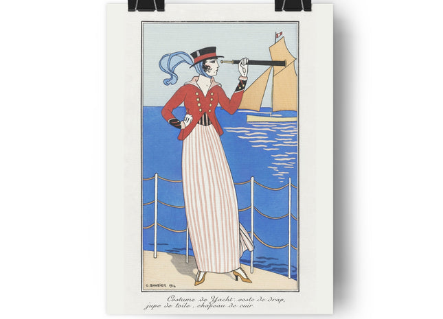 Costume de Yacht by George Barbier Giclée Art Print