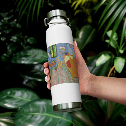 The Bedroom by Vincent van Gogh Copper Vacuum Insulated Bottle, 22oz