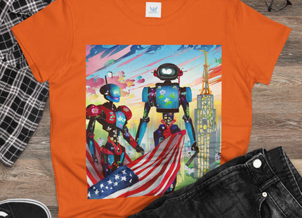 High Fashion Cyberpunk CIA Robots Cotton Tee