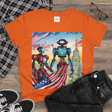 High Fashion Cyberpunk CIA Robots Cotton Tee
