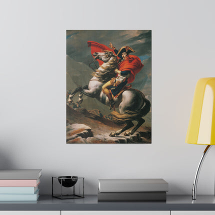 Napoleon Crossing the Alps by Jacques-Louis David Matte Canvas, Stretched, 0.75"