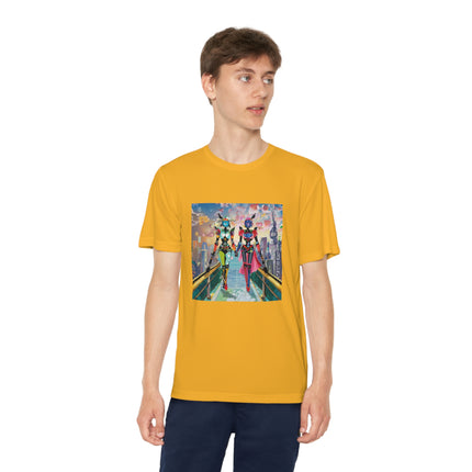 Cyber Punk Robot Models Youth Competitor Tee