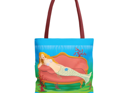 A Mermaid's Peaceful Refuge Tote Bag (AOP)