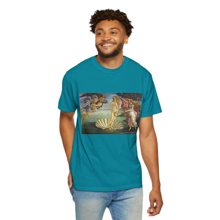 Birth of Venus by Sandro Botticelli Unisex Garment-Dyed T-shirt