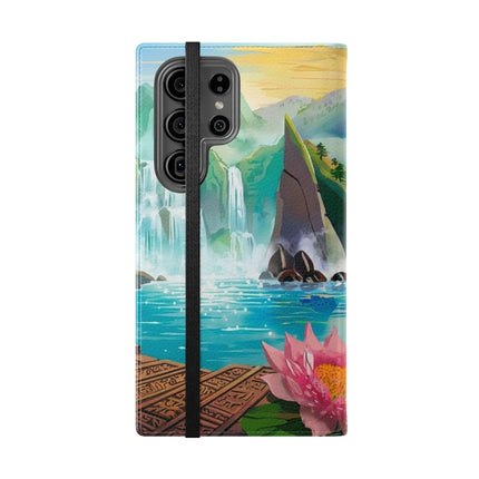 🐉💎 Wisdom's Guardian Flip Case – Dragon's Embrace & Eternal Wisdom