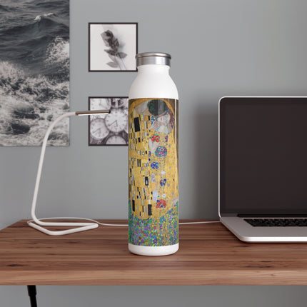 The Kiss by Gustav Klimt Slim Water Bottle