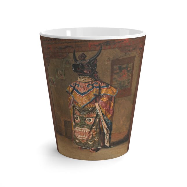 A Buddhist Lama at a Feast at Pemionchi Monastery by Vasily Vereshchagin Latte Mug
