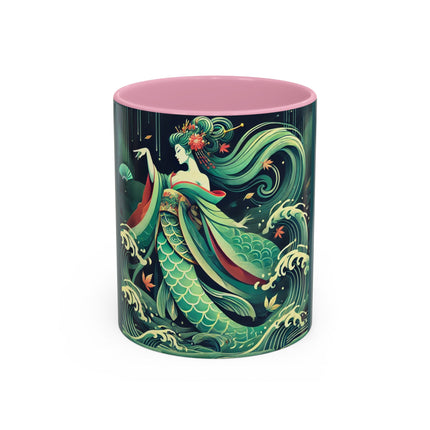 Mermaid Queen Rising from the Deep Colorful Mugs (11oz, 15oz)
