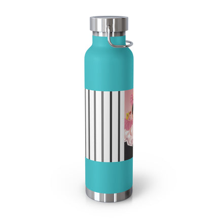 Pierrot & Fairies Dressed in Pink by Sofia Chiostri Copper Vacuum Insulated Bottle, 22oz