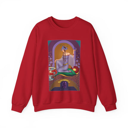 February & Amethyst (from the Gem Series) by Sofia Chiostri Heavy Blend™ Crewneck Sweatshirt