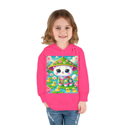 Lily Pond Stroll Toddler Pullover Fleece Hoodie