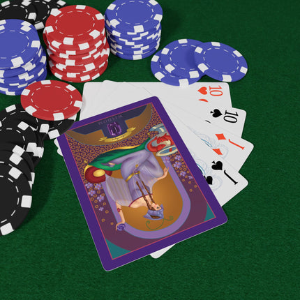 February & Amethyst (from the Gem Series) by Sofia Chiostri Playing Cards