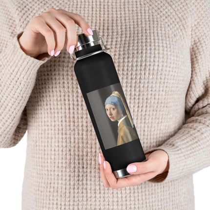 Girl with a Pearl Earring by Johannes Vermeer Copper Vacuum Insulated Bottle, 22oz
