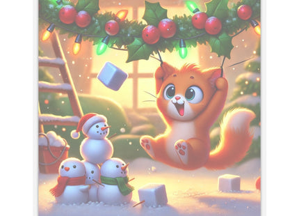 Naughty or Nice Kitten Kiss-Cut Stickers (4 Sizes)