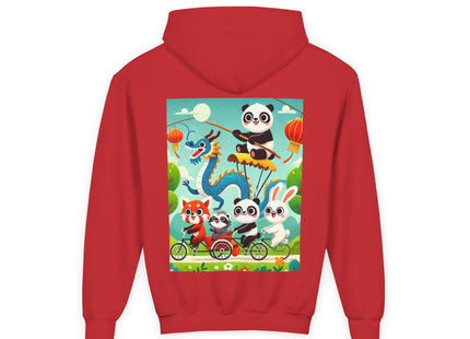 Rolling Along Together Youth Heavy Blend Hooded Sweatshirt